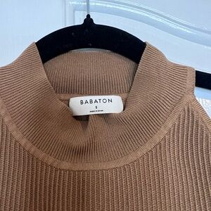 Babaton Women's Cowl Neck Sweater in Brown